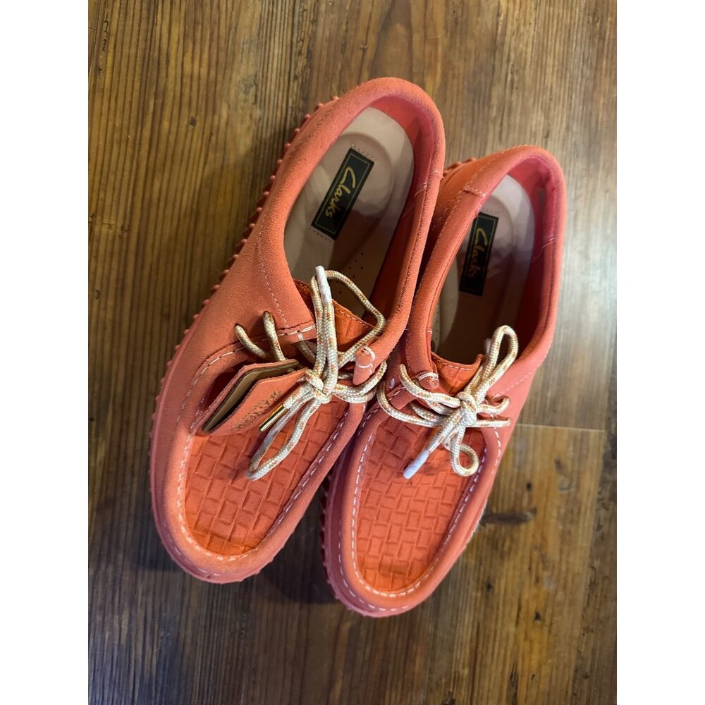 Clarks Women's Torhill Bee Coral Suede Women Size 10M US Brand New with Tag - Picture 4 of 7